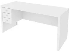 Mesa com 03 Gavetas para Home Office ME4113 Branco - Tecno Mobili