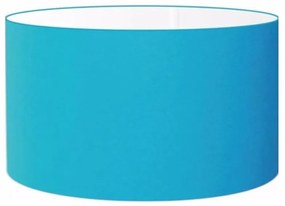 Cúpula abajur cilíndrica cp-7025 Ø50x30cm azul turquesa