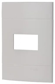 Placa 4x2 Termoplastico Branco 1 Modulo Decor