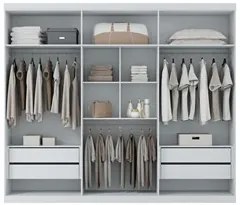 Guarda Roupa Casal 6 Portas Versalhes Branco - Santos Andirá