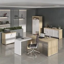 Conjunto Escritório Home Office 5 Peças Corp A06 Carvalho/Branco - Mpo