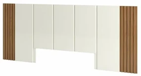Cabeceira Painel Casal  Pajucara na cor Off White com Freijo 270cm - 64750 Sun House