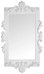 Espelho Lavanda Retangular Entalhado - Branco Provençal Kleiner