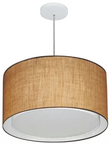 Pendente Cilíndrico Palha MJ-4287 Para Mesa de Jantar e Estar