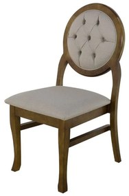 Cadeira de Jantar Medalhão Contemporânea - Wood Prime 54195 Liso