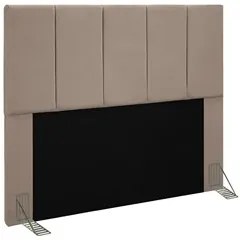 Cabeceira Cama Box Casal Queen 160cm Pérola W01 Suede Bege - Mpozenato