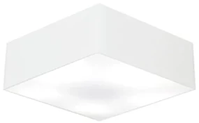 Plafon Quadrado Md-3051 Cúpula em Tecido 15/45x45cm Branco - Bivolt