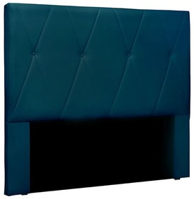 Cabeceira Decorativa Casal 1,40M Yves Veludo Azul Marinho G63 - Gran Belo