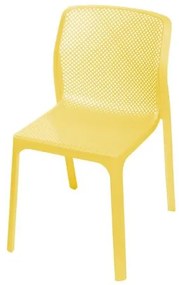 Cadeira Bit Nard Empilhavel Polipropileno Amarela - 53559 Sun House