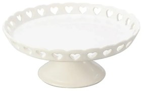 Centro De Mesa Coração 15Cm Branco - Lyor