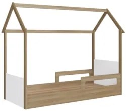 Cama Infantil Montessoriana Casinha Infix C06 Aveiro/Branco - Mpozenat