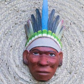 Máscara Indígena Tikuna Cocar