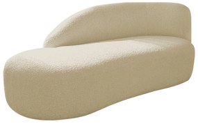 Divã Recamier Curvo Luna 185cm Lado Esquerdo Suede - ADJ Decor