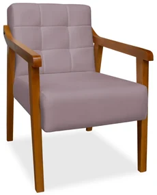 Poltrona Decorativa Vênus Veludo Crepe