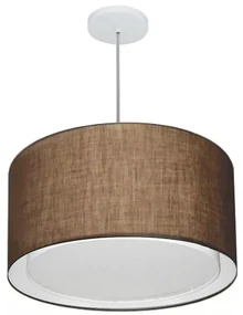 Pendente Cilíndrico Café MJ-4293 Para Mesa de Jantar e Estar