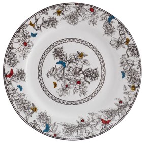 Prato Raso 27Cm Porcelana Schmidt - Dec. Viveiro 2440