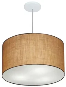 Pendente Cilíndrico Palha MJ-4257 Para Mesa de Jantar e Estar