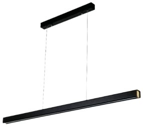 Pendente Zion 41W Led 4000K Ip20 Preto Bivolt 120X200Cm | Opus Dn 3581... (Preto)