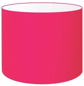 Cúpula em tecido cilíndrica abajur luminária cp-4099 40x25cm rosa pink