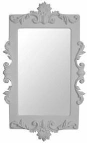 Espelho Lavanda Retangular Entalhado - Cinza Claire Provençal Kleiner