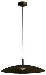 Pendente Led Aluminio 12W 60 3000K 60Cm Plato - CINZA ESVERDEADO