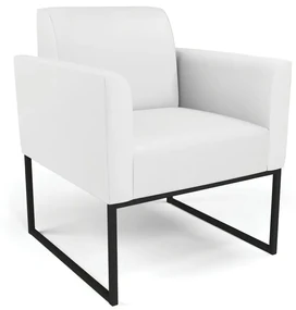 Poltrona Base Industrial Preto Marisa Corino D03 - D'Rossi - Branco