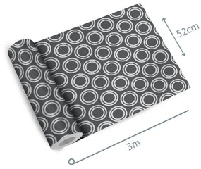 Papel de parede adesivo geométrico cinza