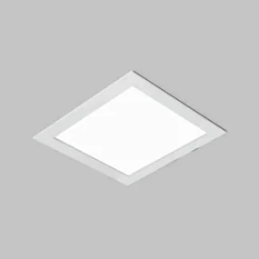 Luminária De Embutir Ruler Quadrado 25X25X10Cm 2Xe27 | Usina 3700/25 (PT - Preto Texturizado)