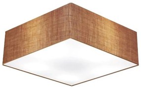 Plafon Quadrado Vivare Md-3060 Cúpula em Tecido 21/80x80cm - Bivolt