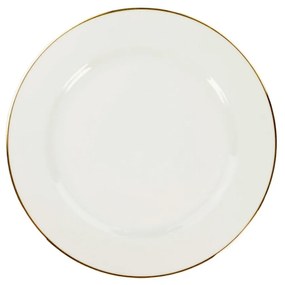 Prato Sobremesa 19Cm Porcelana Schmidt - Dec. Filetado Ouro Itamaraty 0010