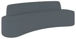 Sofá 3 Lugares para Sala de Estar Living 210cm Koane D06 Linho Mescla