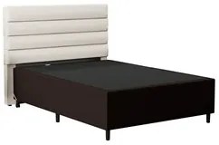 Cabeceira com Base para Cama Box Casal 138x188cm Hit ID5 Corano Marrom