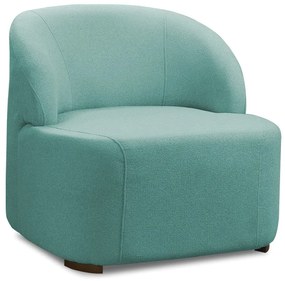 Poltrona Decorativa Orgânica para Sala Diully Bouclê E03 - D'Rossi - Azul Turqueza