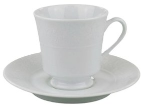 Xícara Chá Com Pires 200Ml Porcelana Schmidt - Dec. Noiva 2248