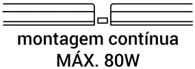 Luminária Linea Slim T5 16W Led 6000K Bivolt 117,3X3,5X2,2Cm | Opus Ec...