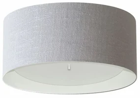 Plafon Para Sala de Jantar Cilíndrico SJ-3161 Cúpula Cor Cinza Branco