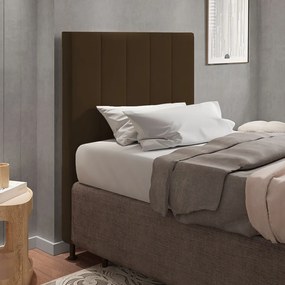 Cabeceira Malibu Para Cama Box Solteiro 90 cm Suede - D'Rossi - Marrom