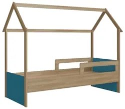 Cama Infantil Montessoriana Casinha Infix C06 Aveiro/Azul - Mpozenato