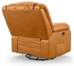 Poltrona do Papai Reclinável Pietra Glider Giratória Massagem FH9 PU W