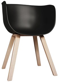 Cadeira Decorativa para Sala e Cozinha Angélica (PP) Preto G56 - Gran Belo