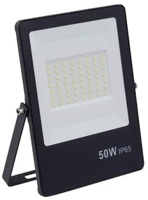 Projetor Led Ultrafino Aluminio 50W 120 6500K Ip65 - PRETO