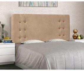 Cabeceira Estofada Santorini 140cm Casal Suede - ADJ Decor