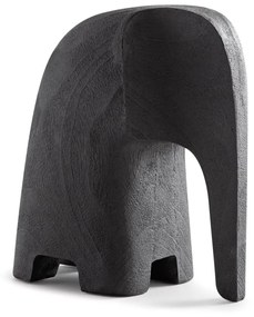 Escultura Elefante em Poliresina 18cm - Preta