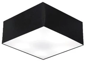 Plafon de Sobrepor Quadrado SP-3000 Cúpula Cor Preto