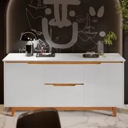 Buffet Aparador para Sala de Jantar 163cm Flow Branco - EJ Móveis