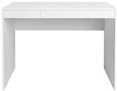 Escrivaninha  Mesa para Computador 2 Gavetas Mobile College Branco  Ar