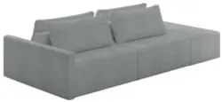 Sofá Ilha Modular com Puff para Sala Living 232cm Georgia K04 Bouclê C