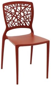 Cadeira Tramontina Joana Terracota em Polipropileno e Fibra de Vidro