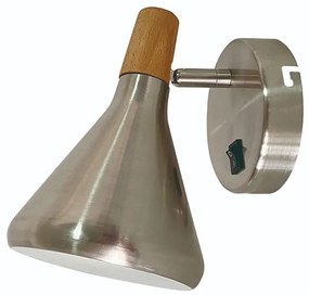 Arandela Aluminio Horn - AÇO ESCOVADO