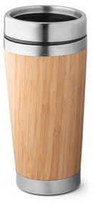 Copo de Viagem de Bambu e Aço Inox 500ml